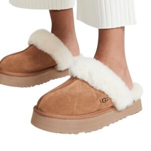 UGG Disquette Suede Slippers נעלי UGG מזמש עם פרוות כבשים – תמונה 4